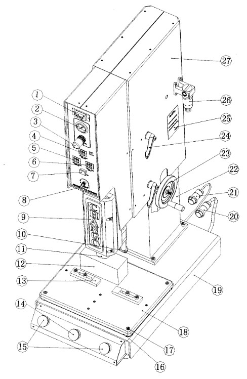 超聲波焊接機器外形圖